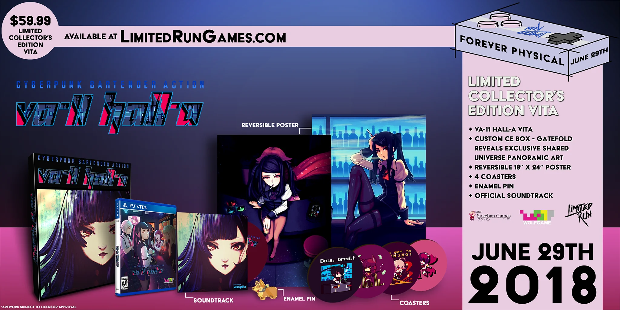 Limited Run #160: VA-11 HALL-A Collector's Edition (Vita)