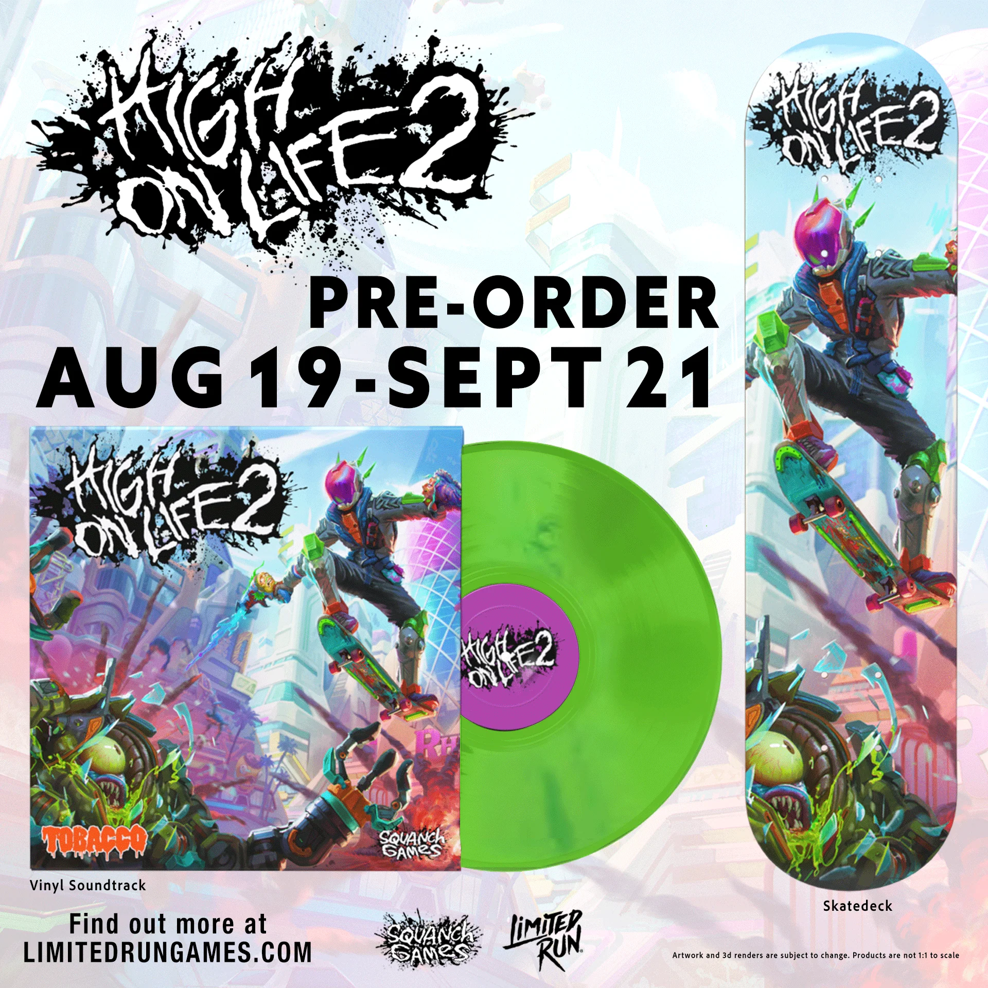 High On Life 2 Skate Deck