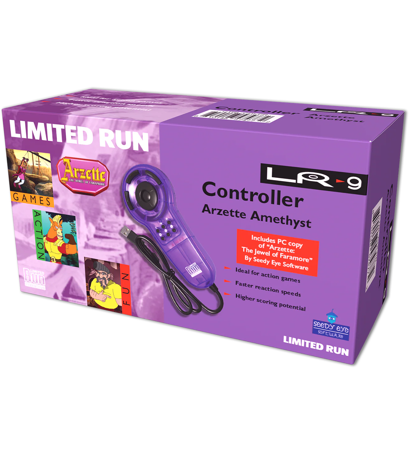 Retro Inspired Controller & Arzette The Jewel of Faramore Bundle