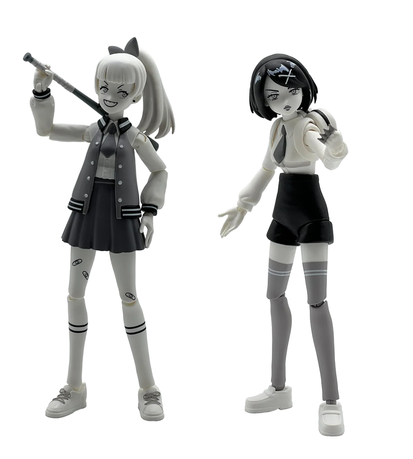 River City Girls 2 Figure Sets Black & White