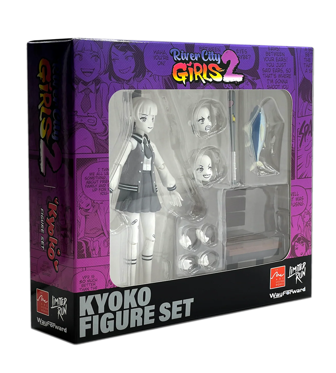 River City Girls 2 Figure Sets Black & White