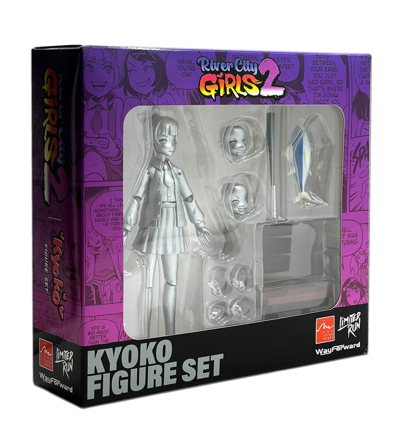 River City Girls 2 Figure Sets Silver