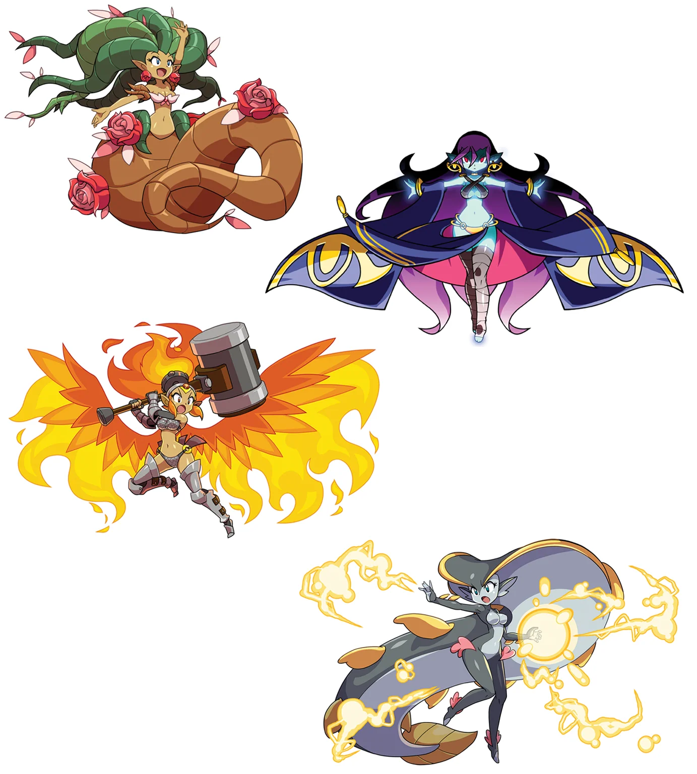 Shantae and the Seven Sirens Fusion Dance Premium Stickers