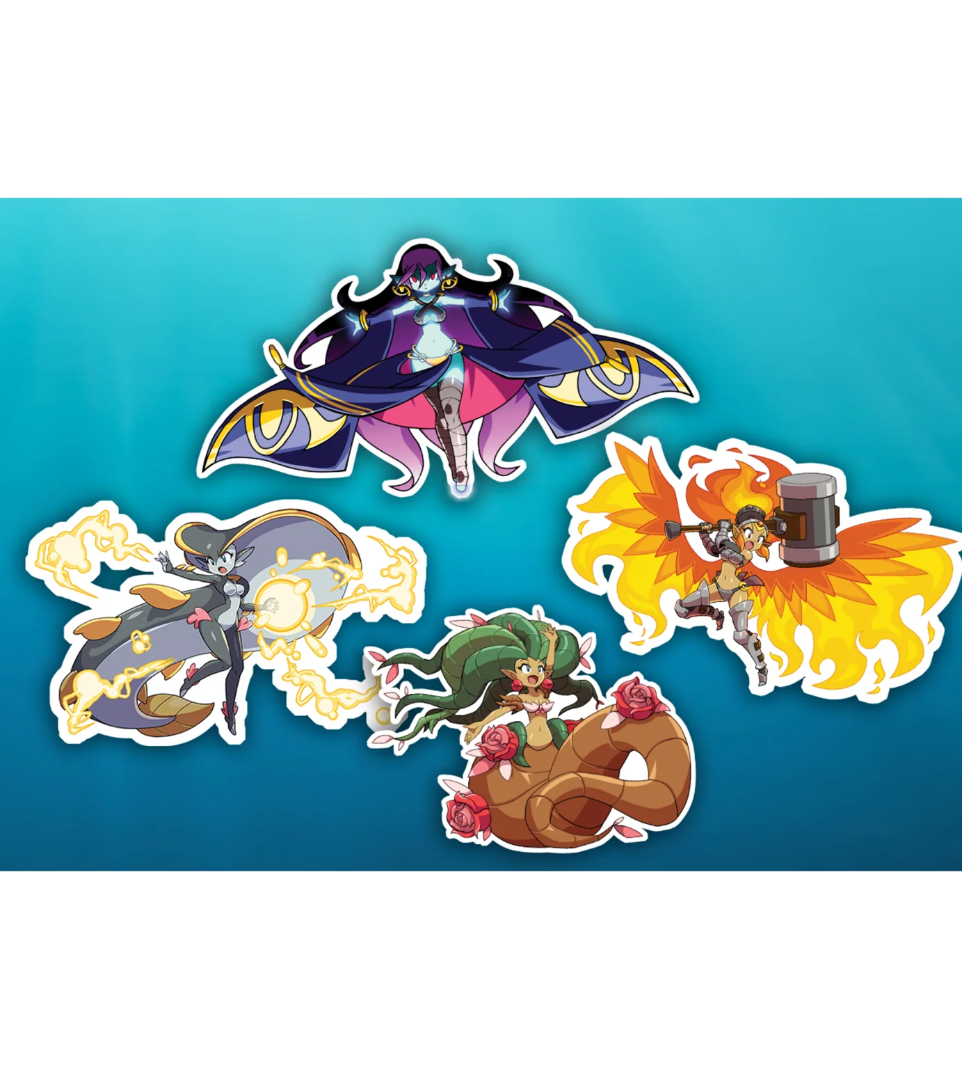 Shantae and the Seven Sirens Fusion Dance Premium Stickers