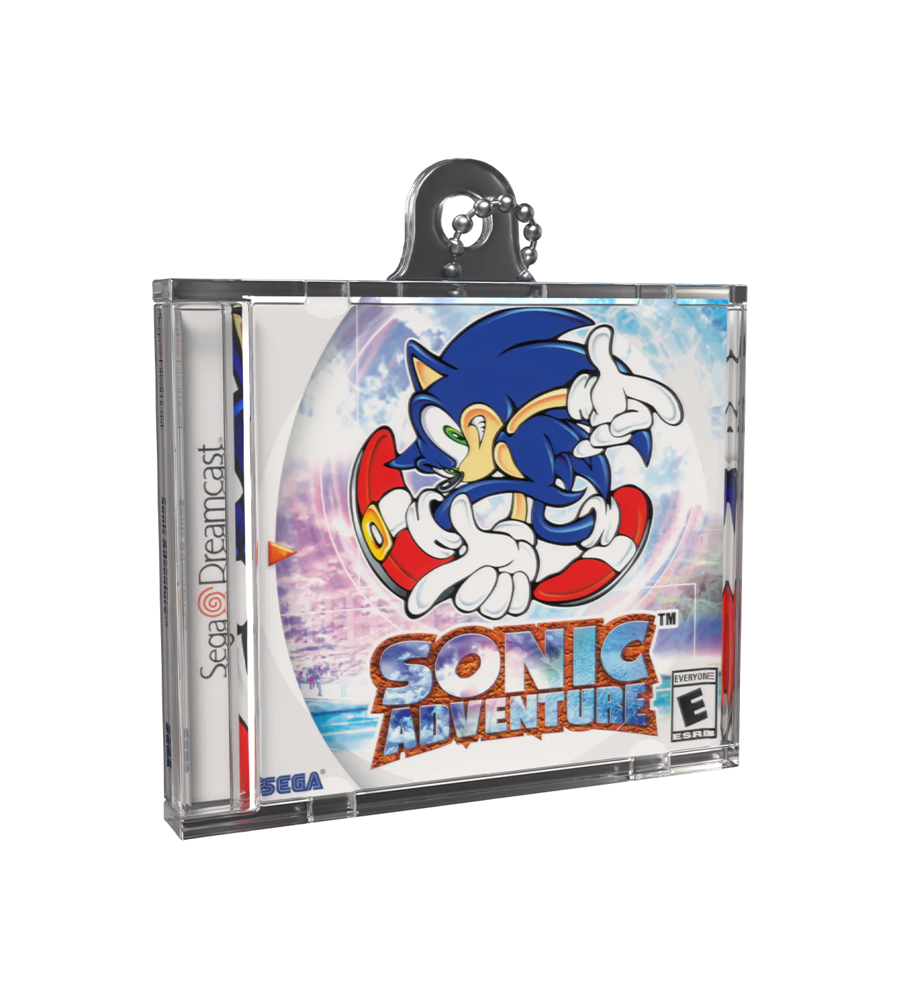 Sonic Adventure Game Case Keychain