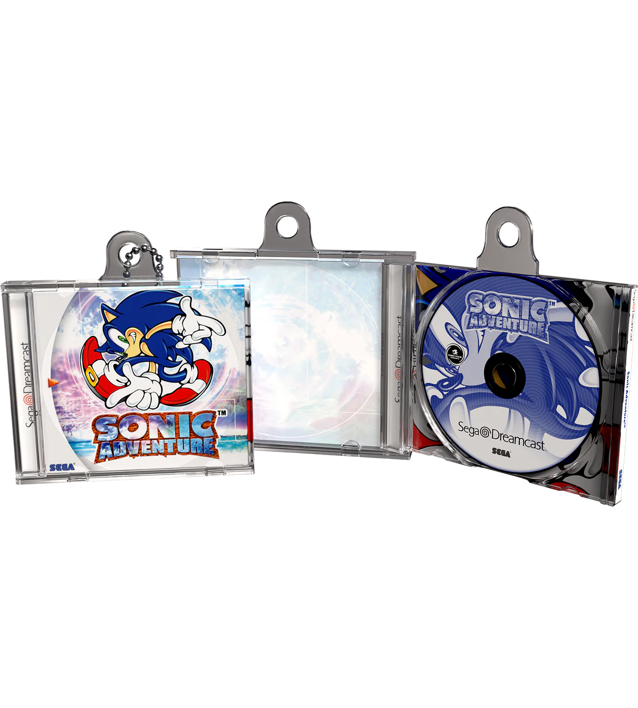 Sonic Adventure Game Case Keychain
