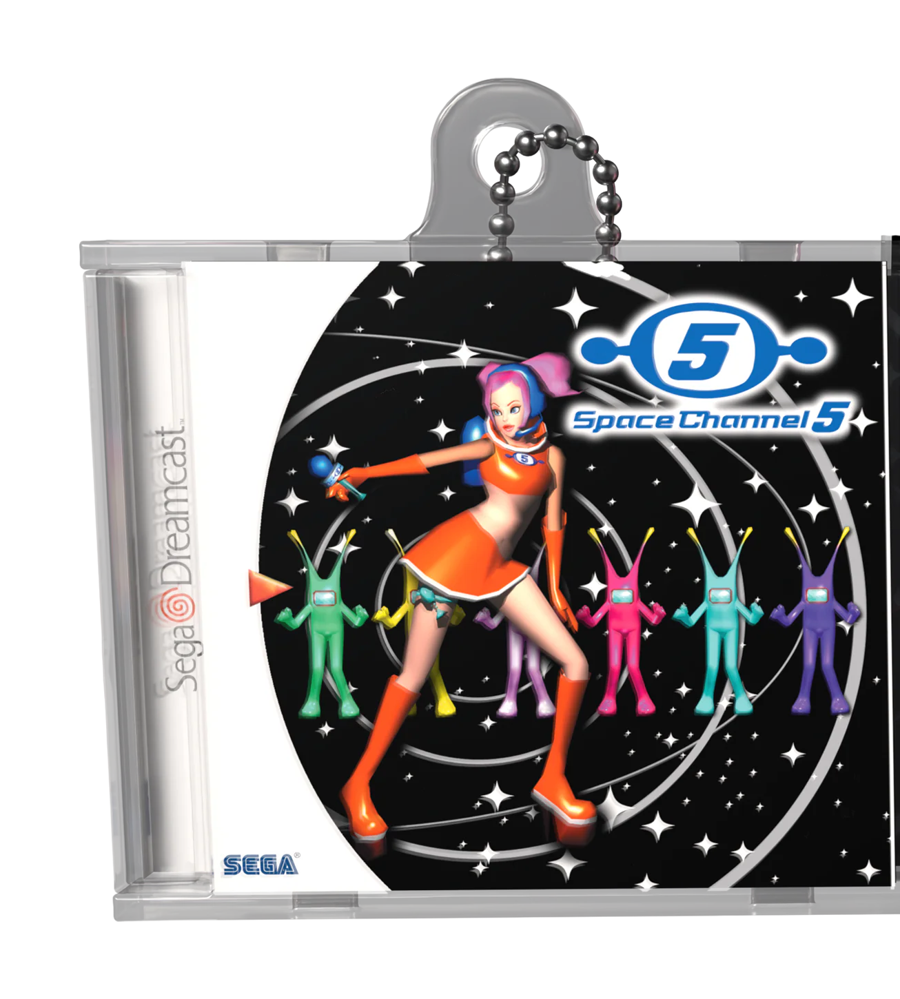 Space Channel 5 Game Case Keychain