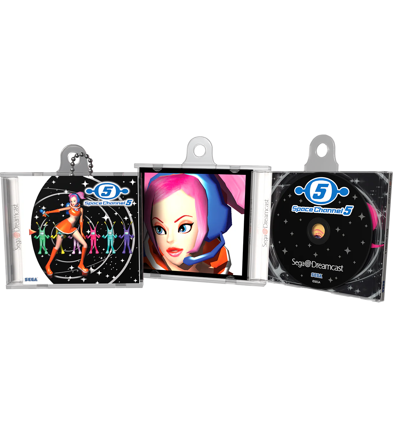 Space Channel 5 Game Case Keychain