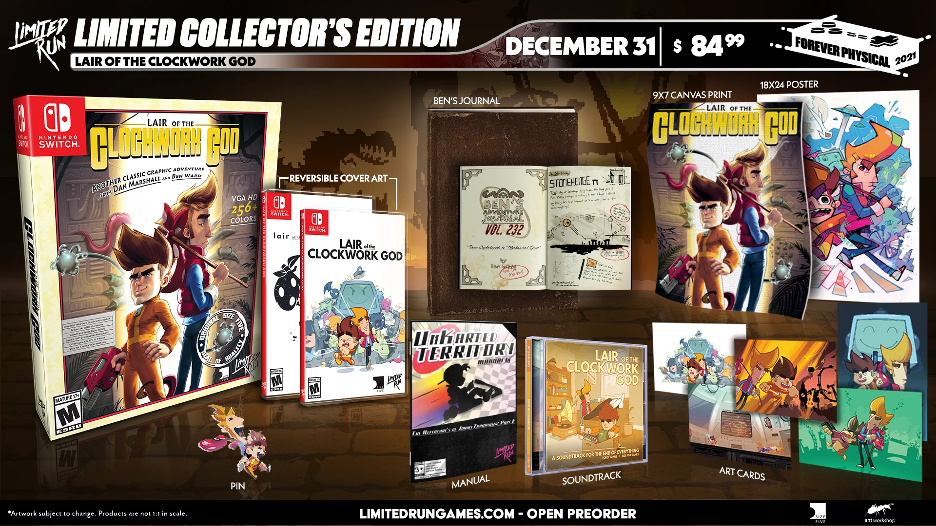 Switch Limited Run #133: Lair of the Clockwork God Collector's Edition