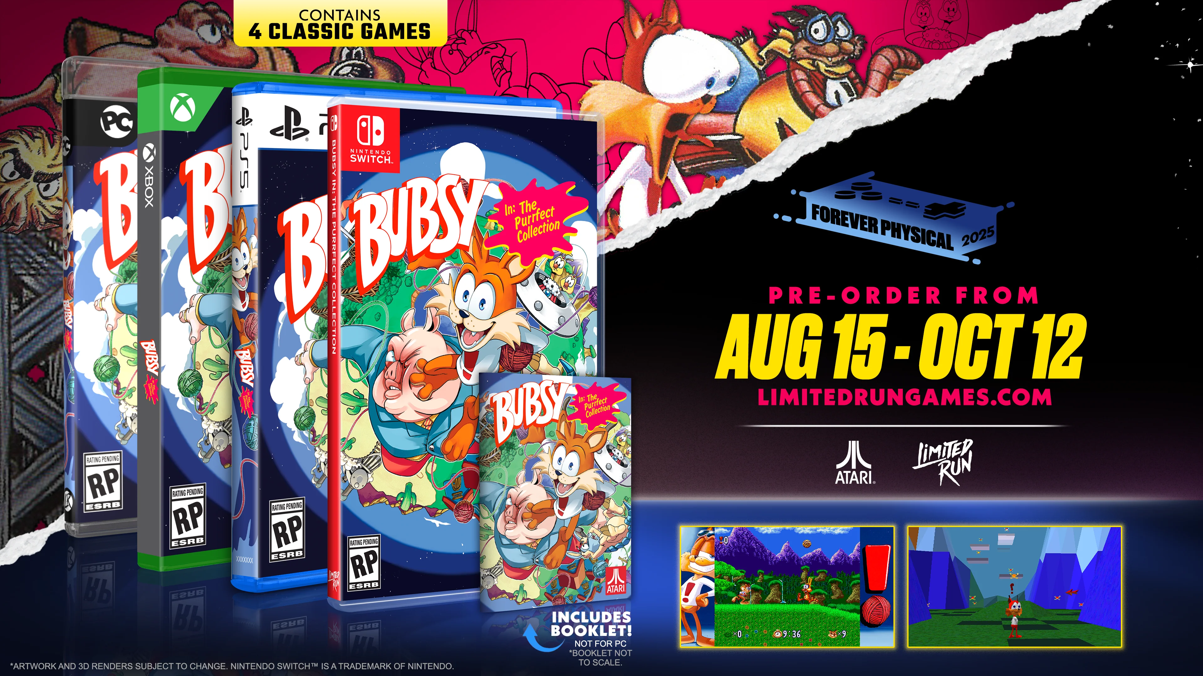 Bubsy in: The Purrfect Collection Standard Edition (Switch, PS5, Xbox, PC)