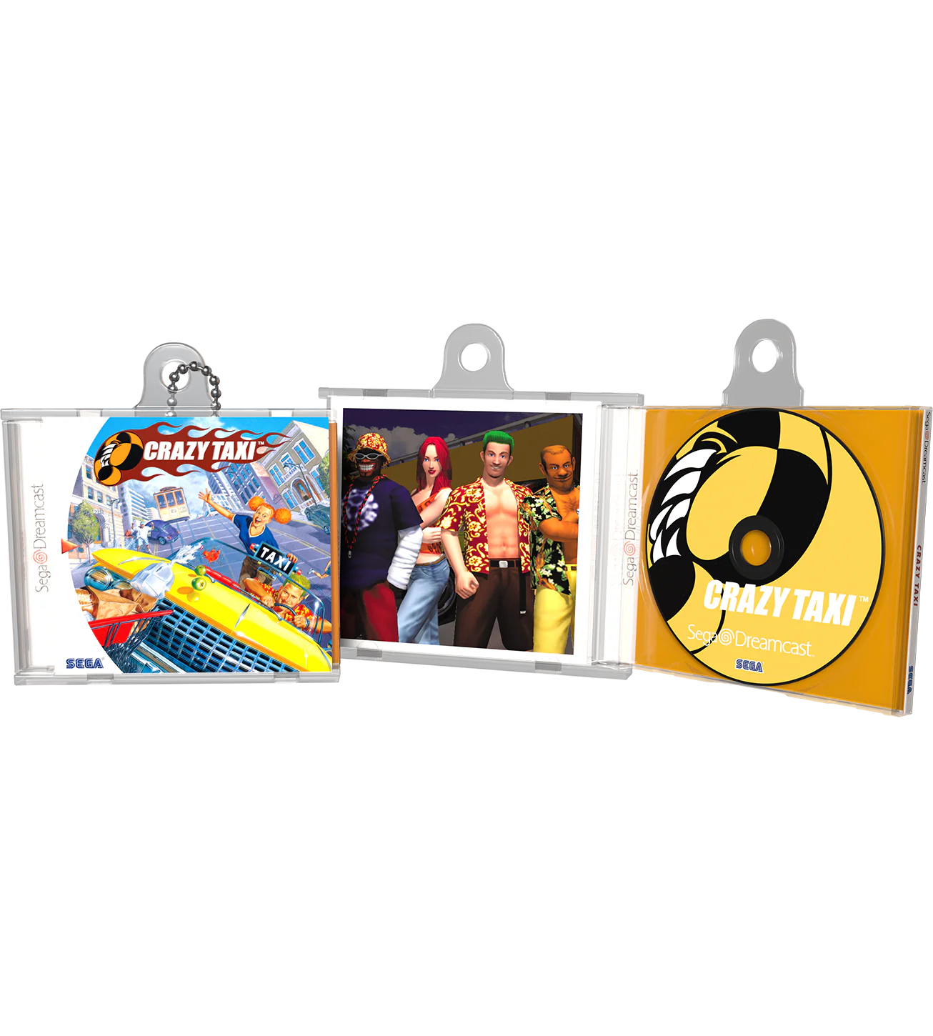 Crazy Taxi Game Case Keychain