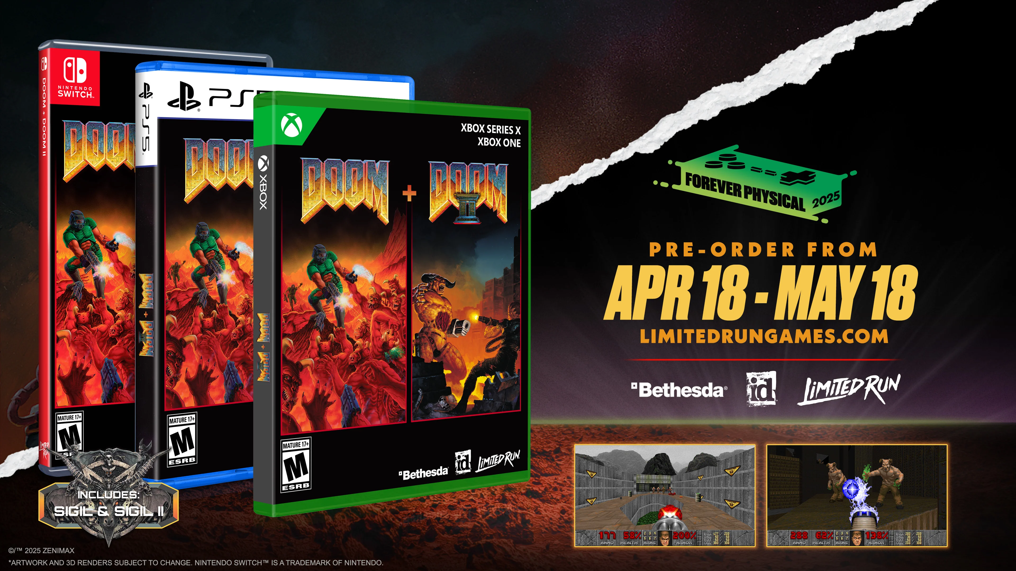 DOOM + DOOM II Standard Edition (Switch, PS5, Xbox)