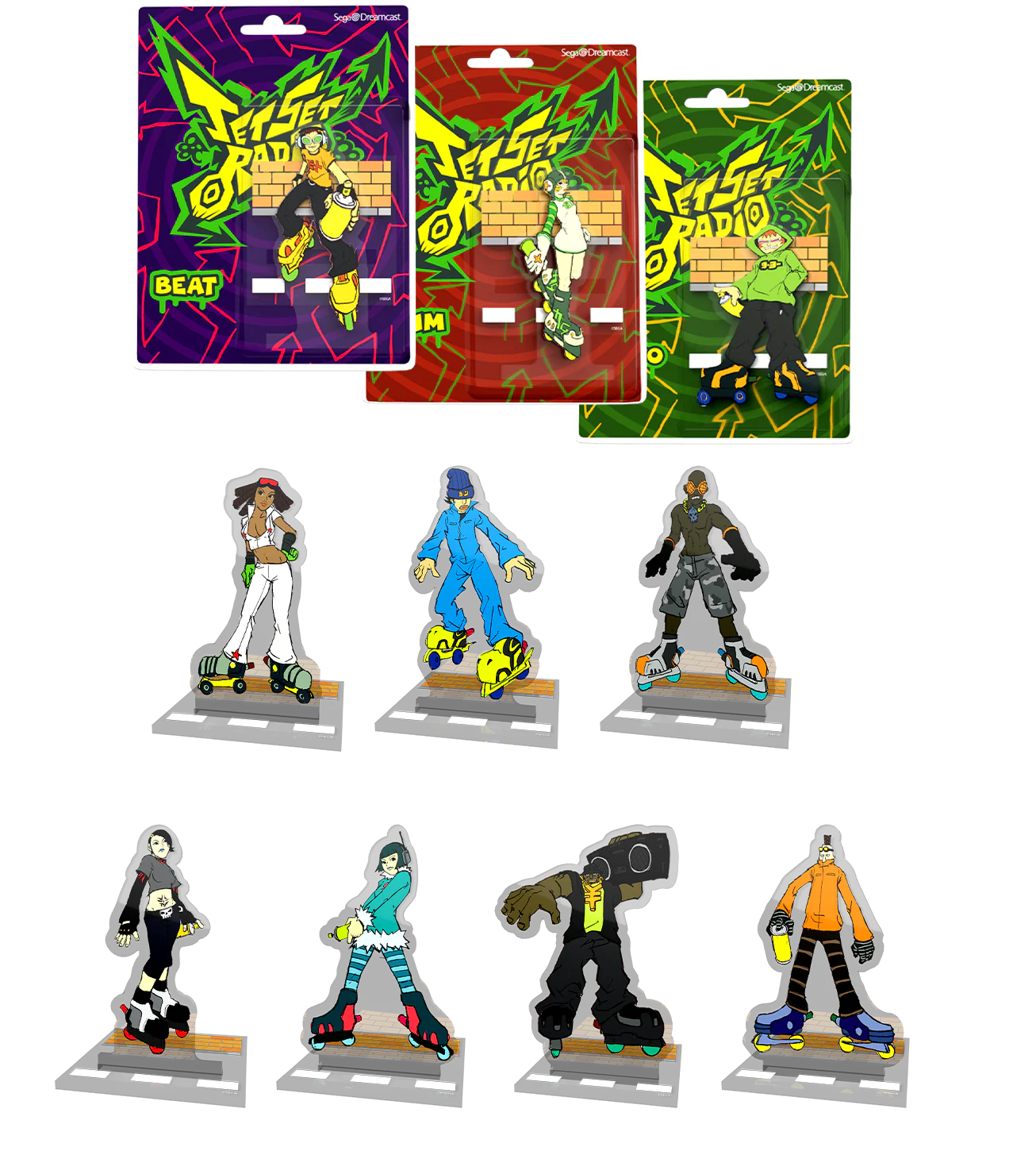 Jet Set Radio Acrylic Standees