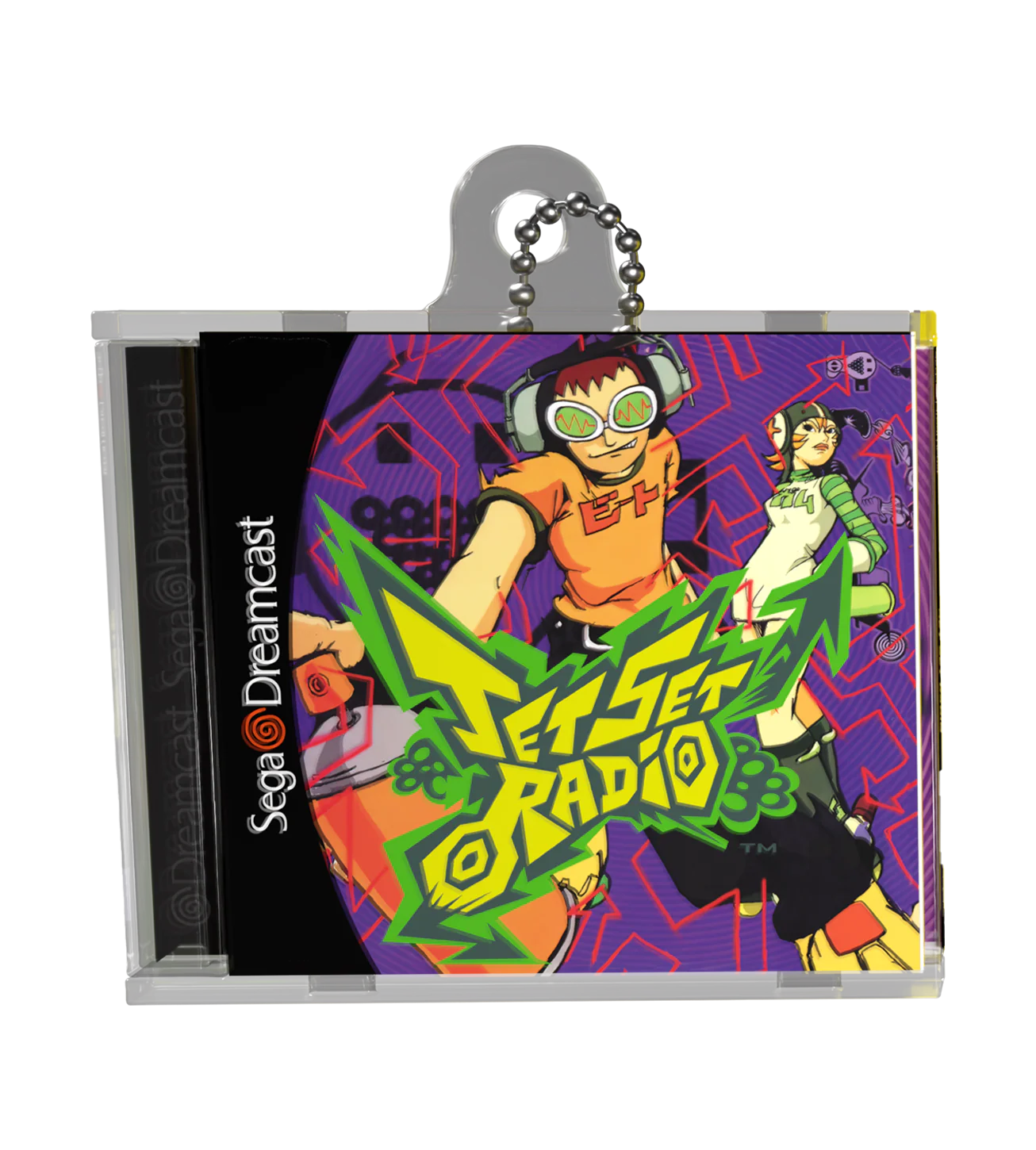 Jet Set Radio Game Case Keychain