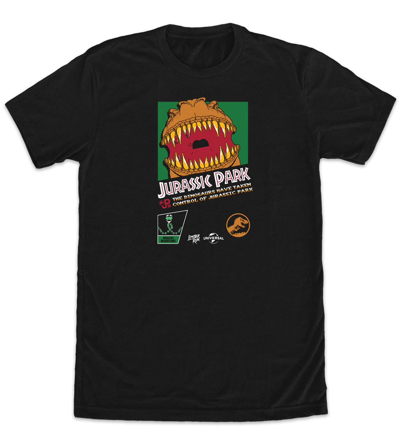 Jurassic Park 8-Bit T-Rex T-Shirt